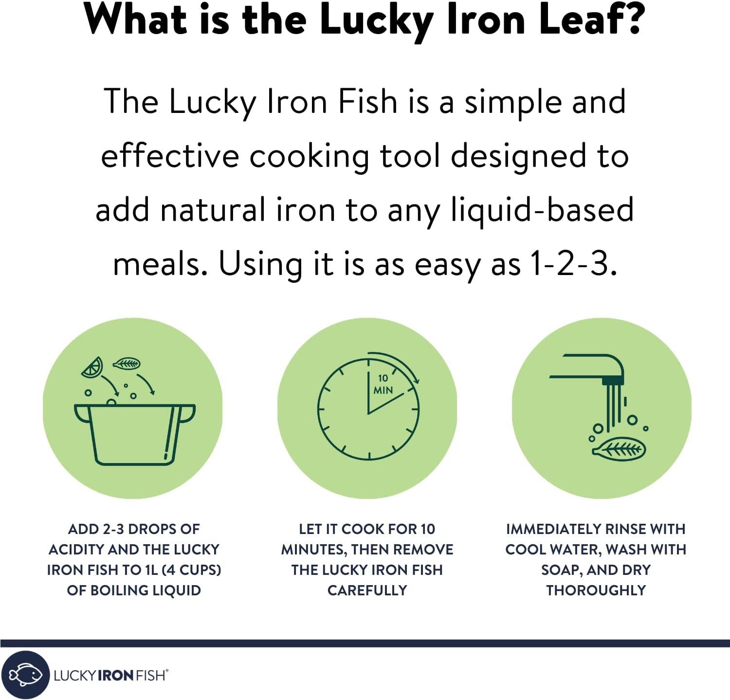 Lucky Iron Fish and Leaf