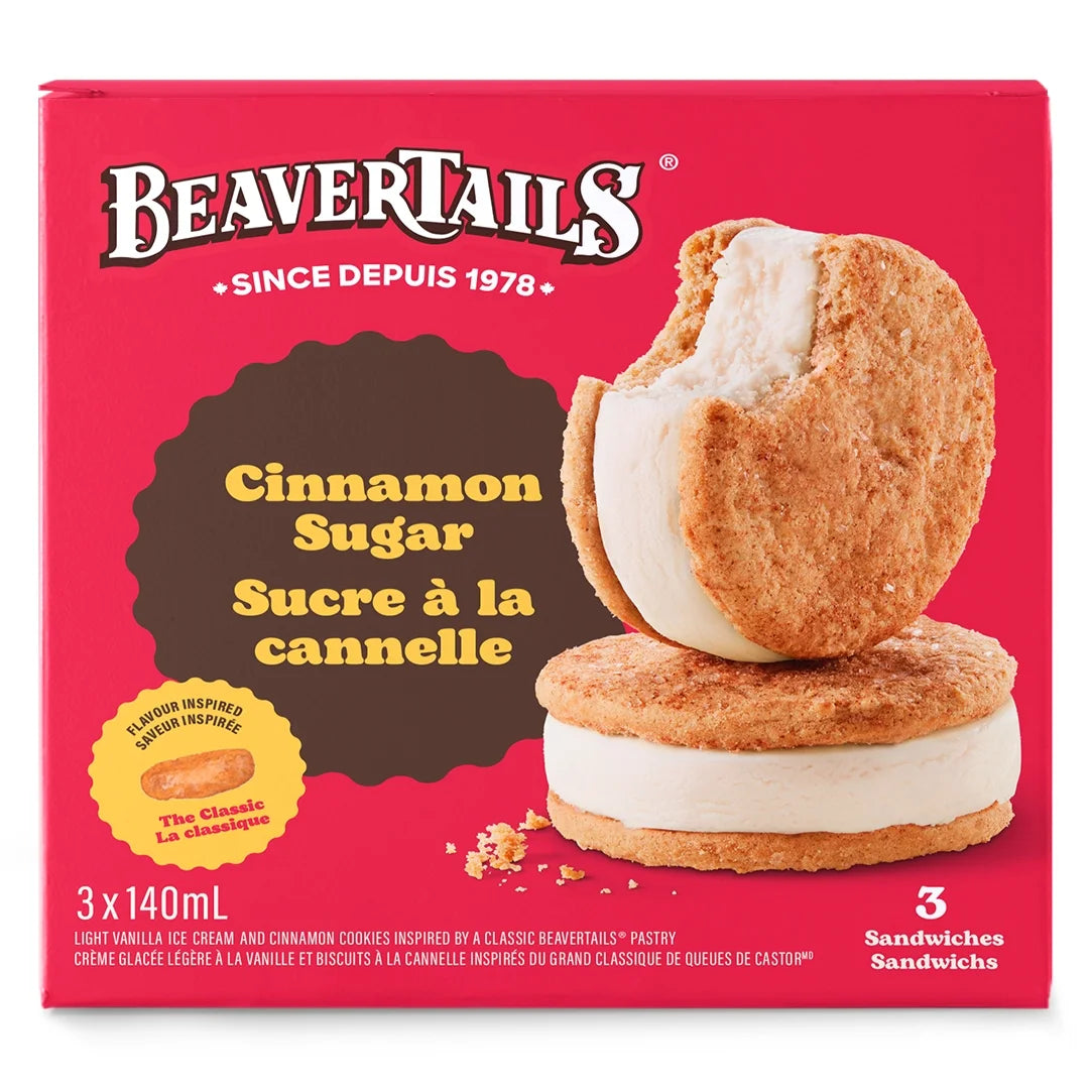 Beaver Tail Ice Cream Sandwich