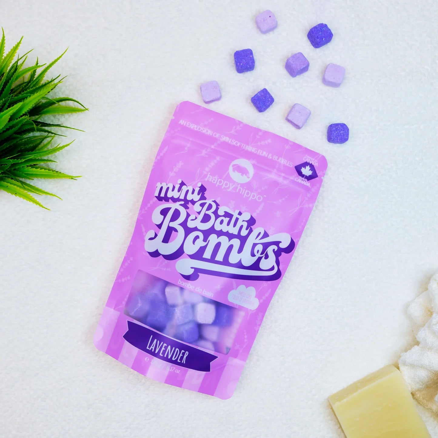 Happy Hippos Bath Mini Bath Bomb Bag