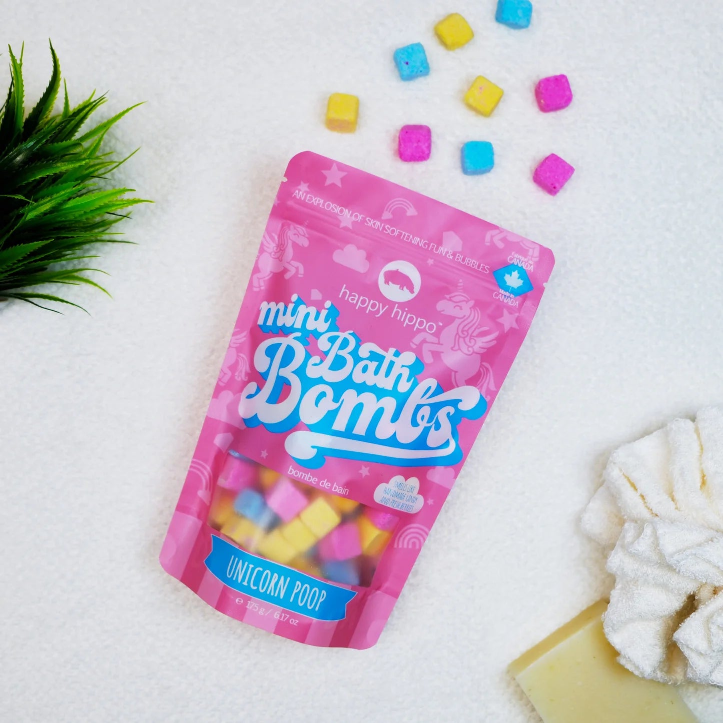 Happy Hippos Bath Mini Bath Bomb Bag