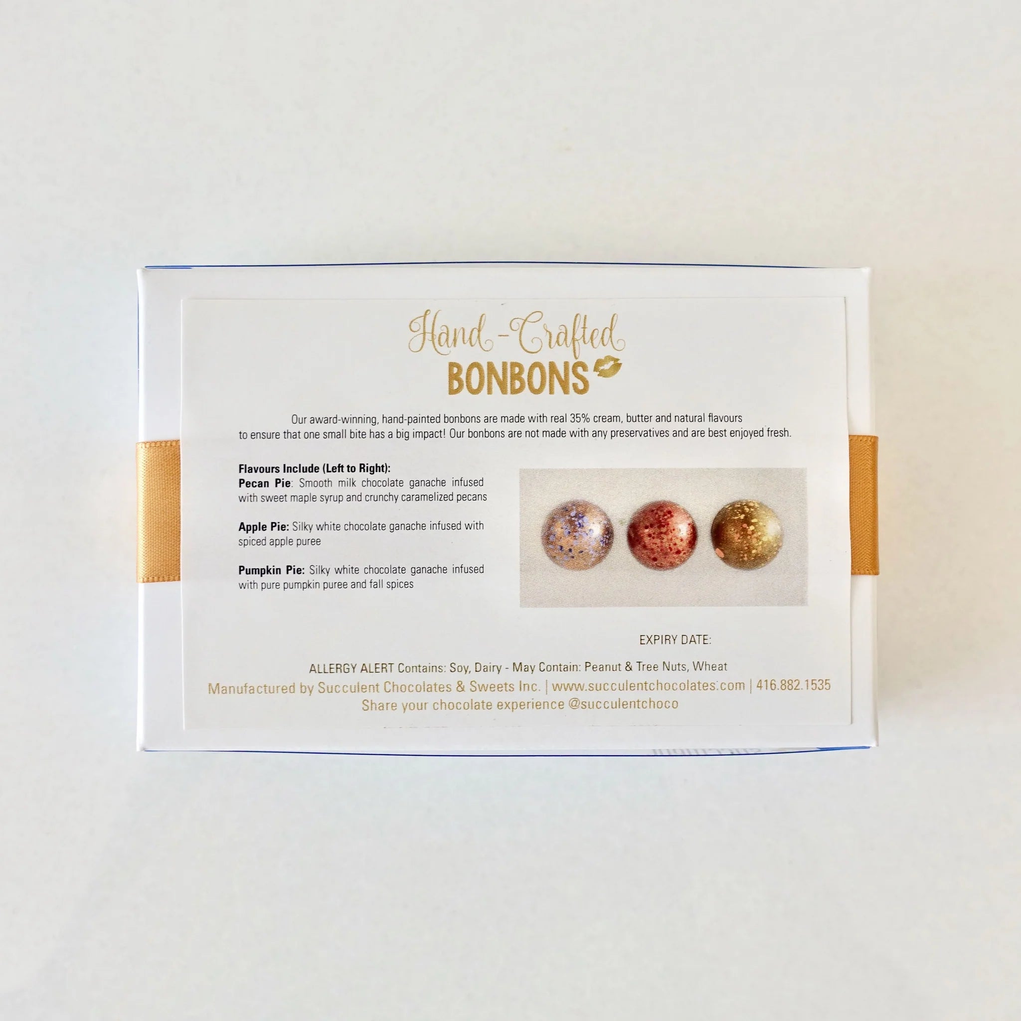 Succulent Chocolate - Box of 6 Pie Bonbons